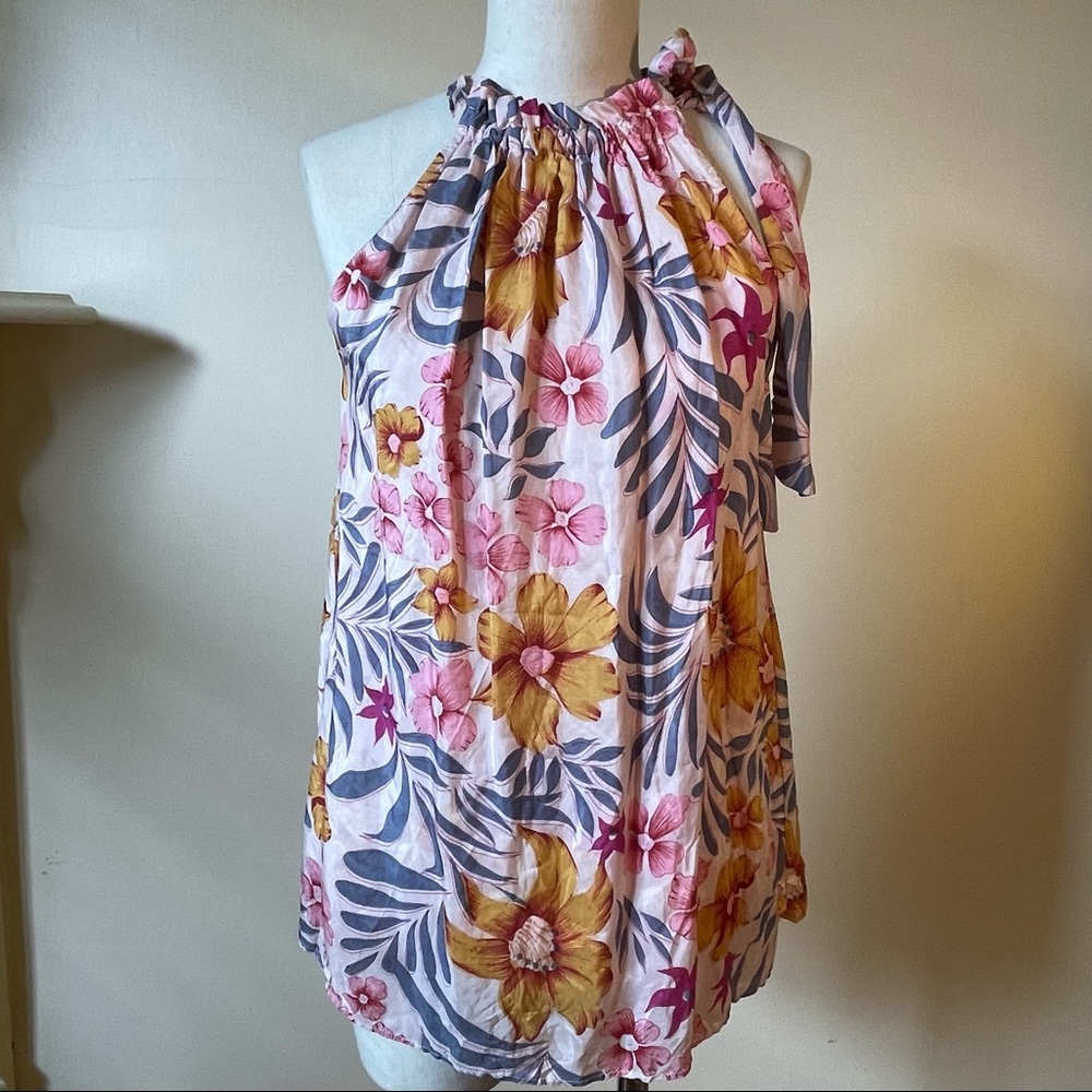 WHITE SUEDE | Silk Top | Made in Australia | Size 8 - Picture 2 of 8